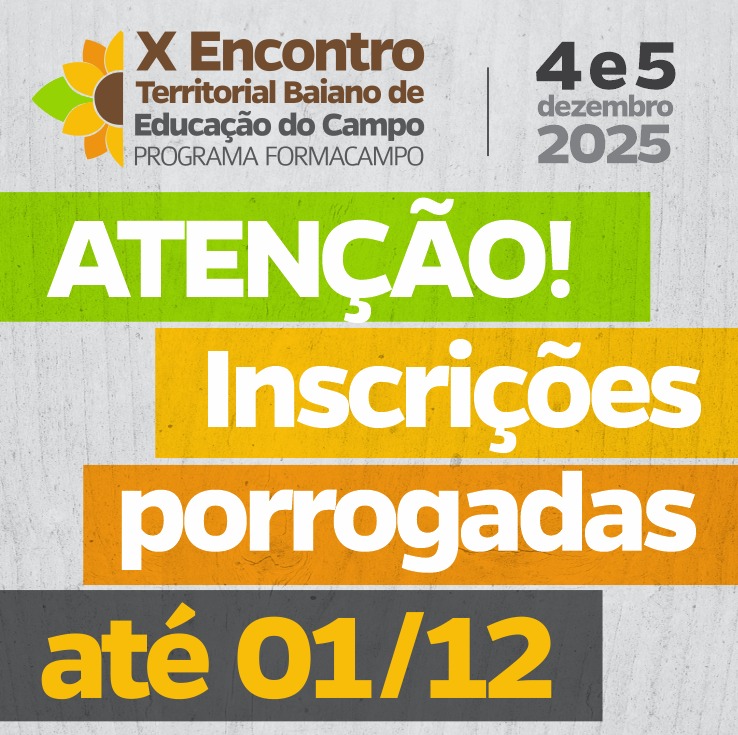 Cartaz do X Encontro Territorial Baiano de Educação do Campo